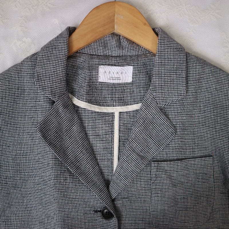 blazer hoạ tiết ziczac nhỏ | BigBuy360 - bigbuy360.vn