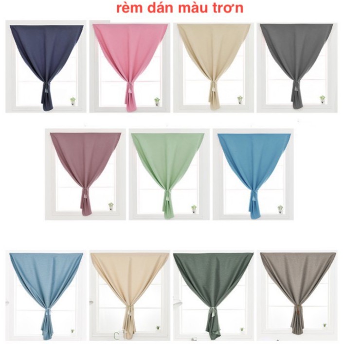RÈM DÁN CHỐNG NẮNG 1 MÀU TRƠN VẢI DÀY ĐẸP NHIỀU SIZE