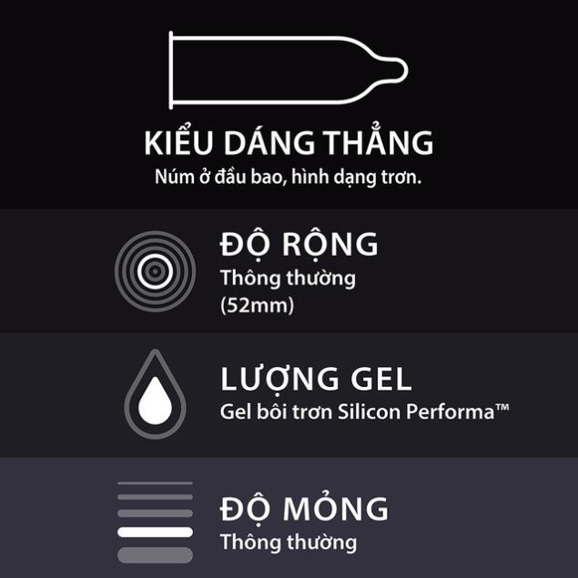 Bộ 3 hộp bao cao su Durex Performa 3 bao/hộp kéo dài thời gian quan hệ (Hàng chính hãng)