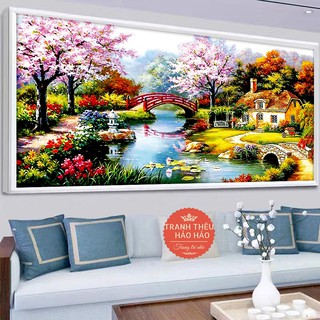 Tranh thêu Tổ ấm hạnh phúc hàng hộp