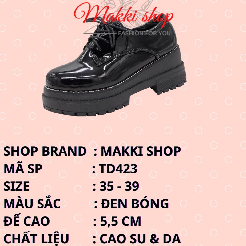 Boot nữ cổ thấp tăng chiều cao, giày boot nữ đế cao da bóng thời trang cao cấp giá rẻ MAKKI SHOP TD423