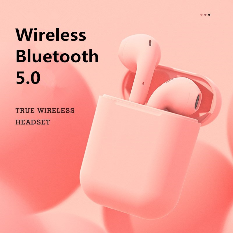 Tai nghe nhét tai không dây 12 Tws 5.0 kết nối Bluetooth dành cho Iphone Android không kèm hộp