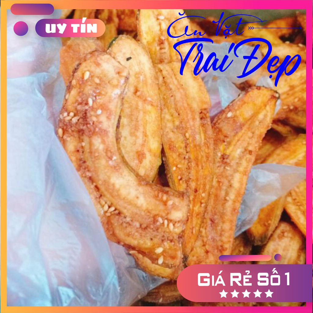 Chuối Sấy Mè Gừng hủ Pet 250g - Trai Đẹp Snack