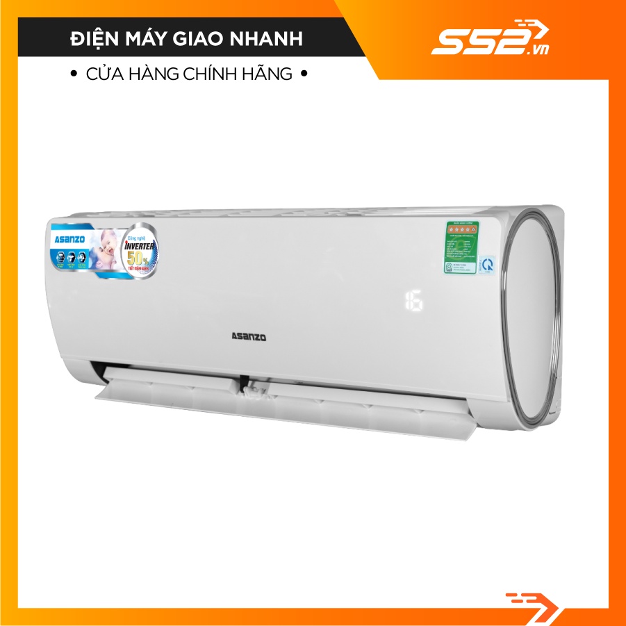 [Miễn Phí Lắp Đặt TP.HCM]Máy lạnh Asanzo Inverter 1.5 HP K12N66 -  Bảo Hành Chính Hãng