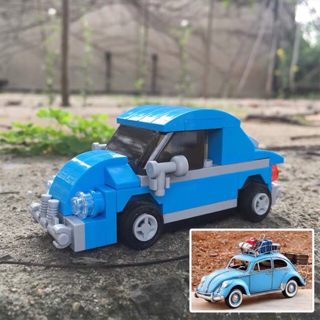 ✨✨ Set 4 Hộp Lắp Ráp Xe Hơi Decool 2220 -&gt; 2223 ✨✨ Volkswagen , Smart  , Mini Cooper , T1 Bus