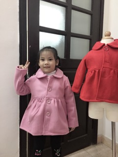 Áo dạ bé gái