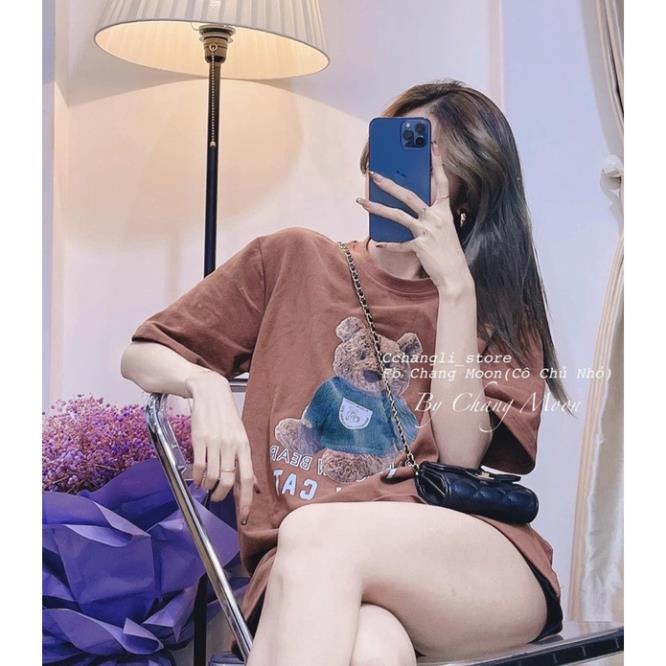 Áo Thun GẤU Áo Xanh Nam Nữ Ulzzang Unisex Rubystore