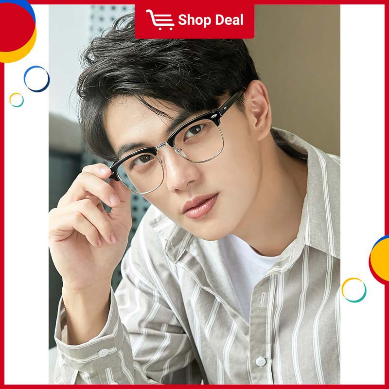 Kính mắt nửa gọng chống tia sáng xanh phong cách Hàn Quốc cho nam nữ | BigBuy360 - bigbuy360.vn