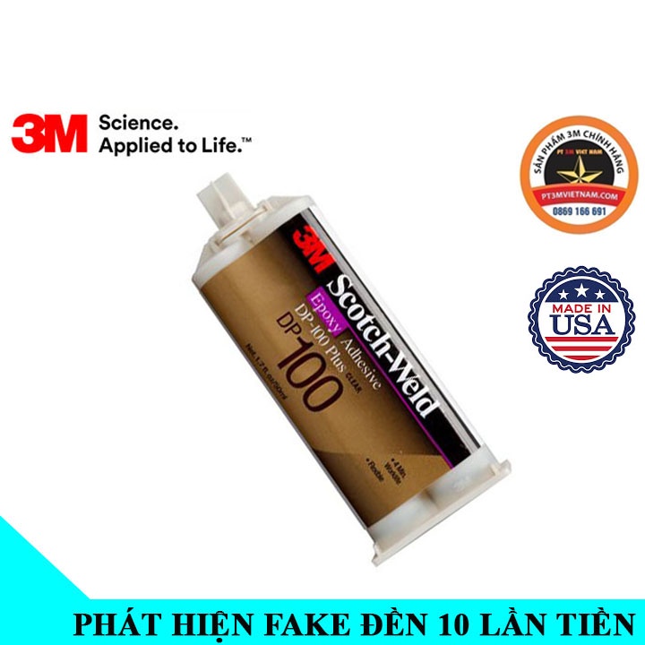 Keo dán 2 thành phần 3M epoxy adhesive DP100 plus clear Chính hãng tại Hà Nội