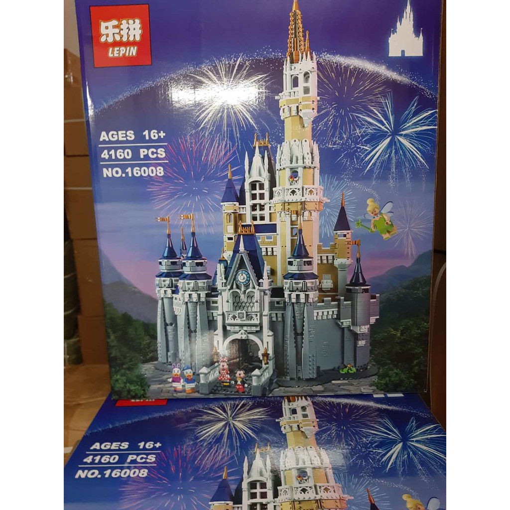 (CÓ SẴN) lắp ráp mô hình 16008 Lâu Đài Disney Land Disney princess castle 6005