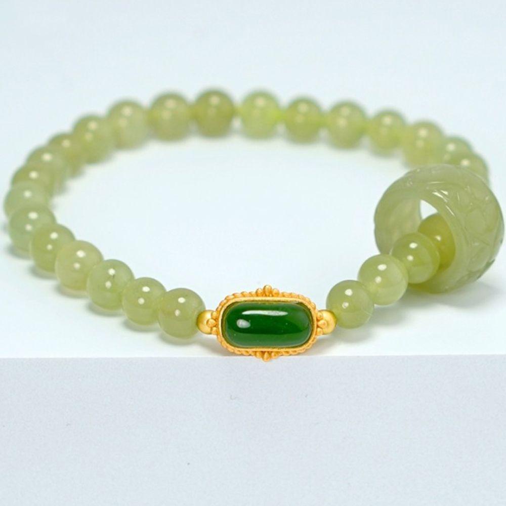 Vòng Tay Chuỗi Hạt Thủy Tinh Phong Cách Vintage Đơn Giản Cho Nữ