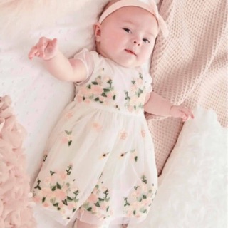 Váy Next ren hoa new size 3/6m
