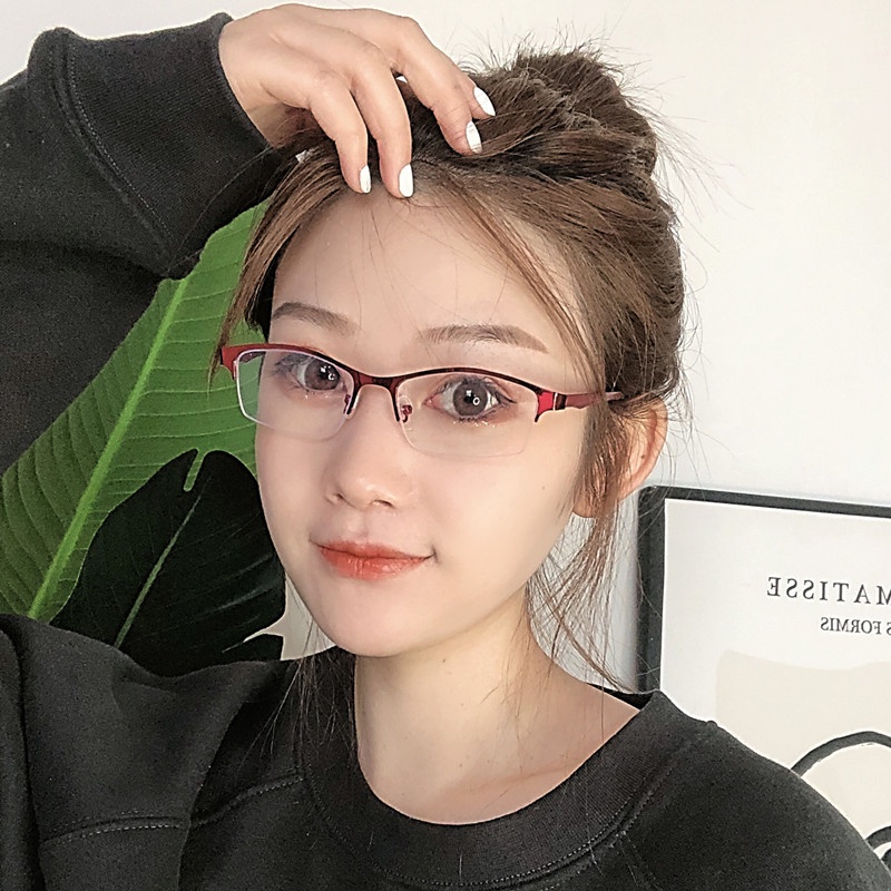 Kính Cận Gọng Kim Loại Chống Ánh Sáng Xanh Cho Nam/Nữ