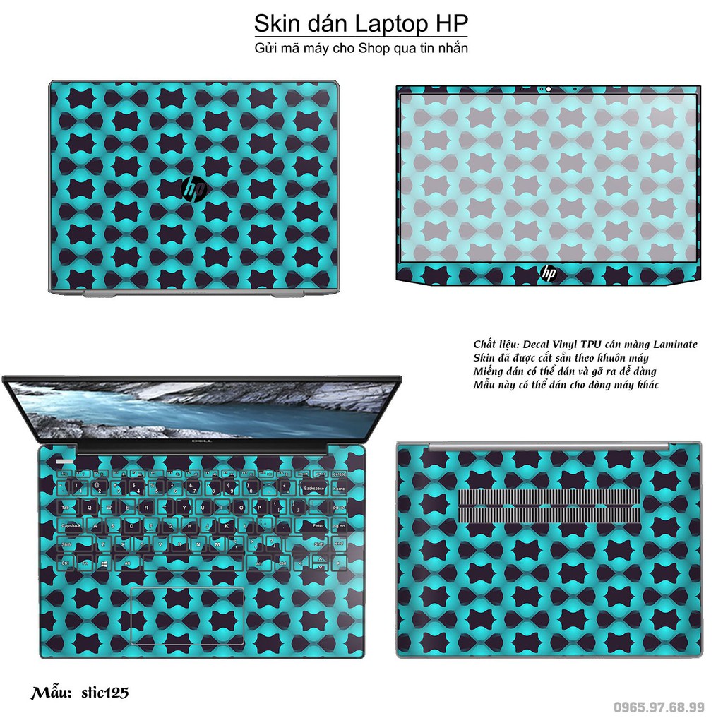 Skin dán Laptop HP in hình Hoa văn sticker nhiều mẫu 21 (inbox mã máy cho Shop)