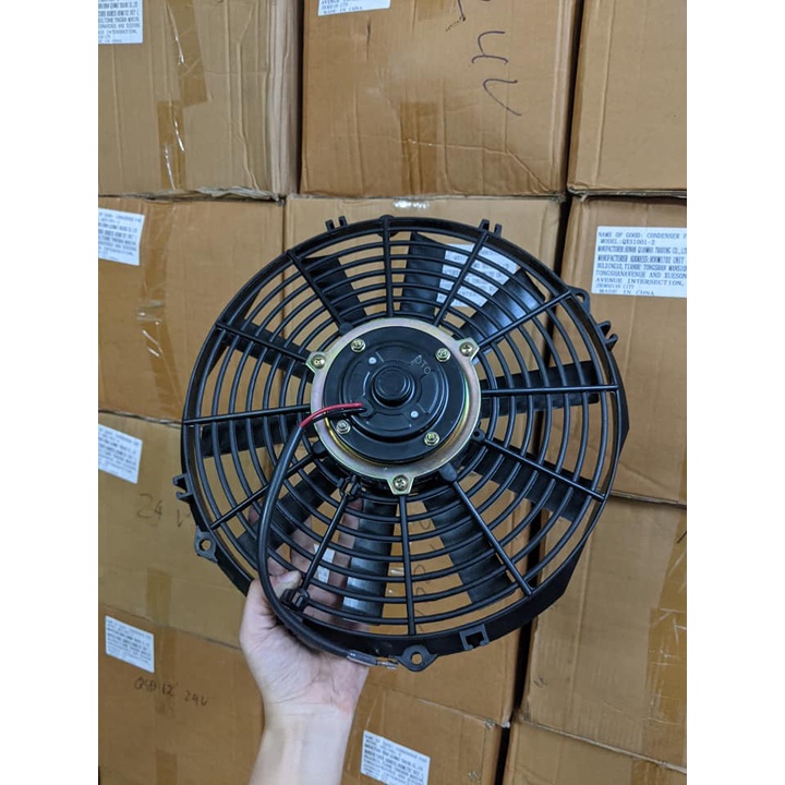 Quạt điều hòa điện lạnh 12inch, có vỏ/không vỏ 12V/24V