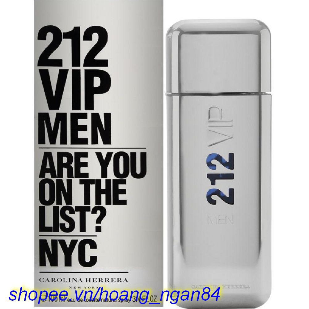 Nước Hoa Nam 100Ml Carolina Herrera 212 Vip Men Are you On The List? NYC chính hãng