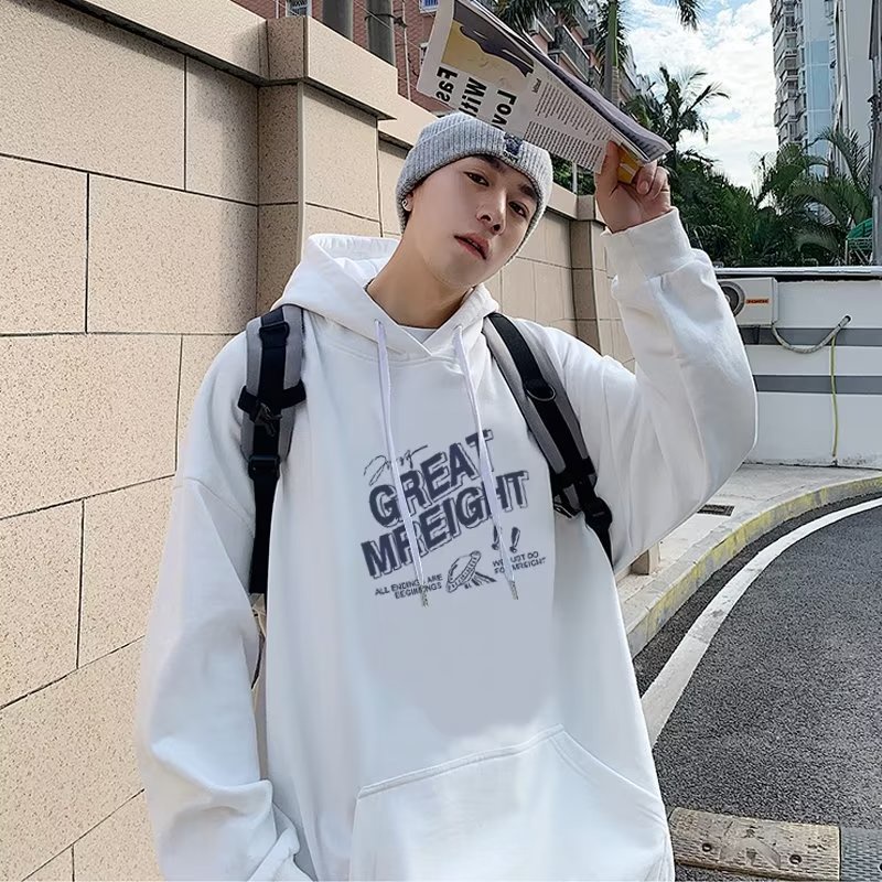 Kích Thước M-8XL. Áo hoodie Tay Dài Dáng Rộng In Chữ Tiếng Anh Đơn Giản Thời Trang Thu Đông 2022