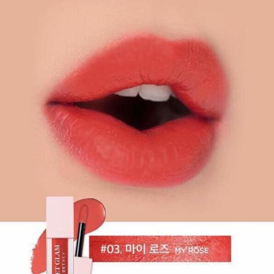 Son Kem Lì Hàn Quốc Secret Key Sweet Glam Velvet Tint  Hàng Auth Màu Chuẩn Mịn Môi 💄 *