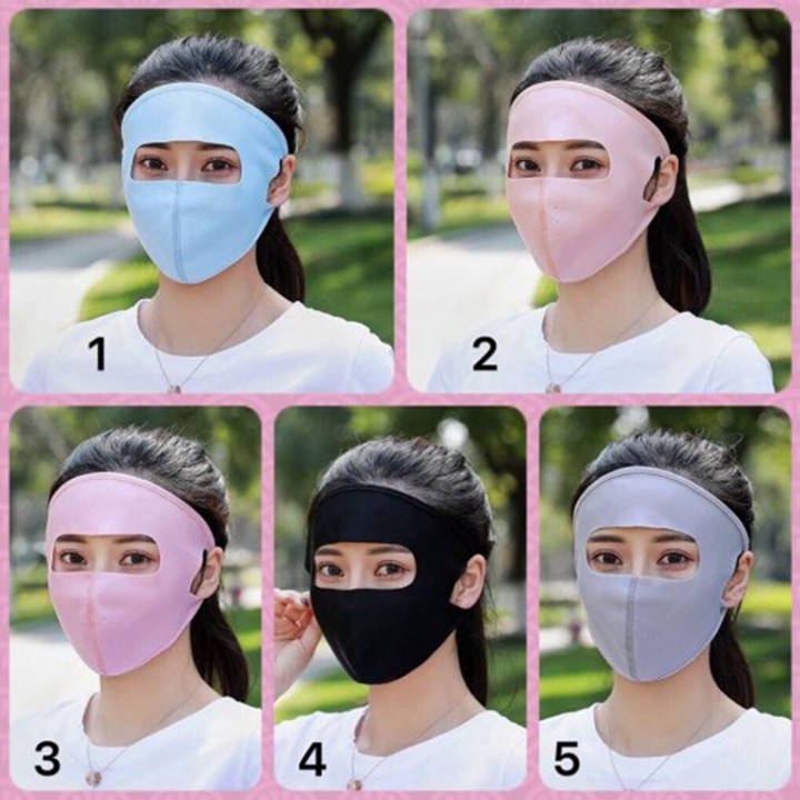 Khẩu trang Ninja 2019 - Khẩu trang chống nắng tia UV bịt kín toàn bộ mặt chán