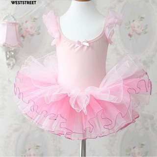 Đầm Xoè Tutu Trang Phục Múa Ba Lê Màu Hồng Cho Bé Gái
