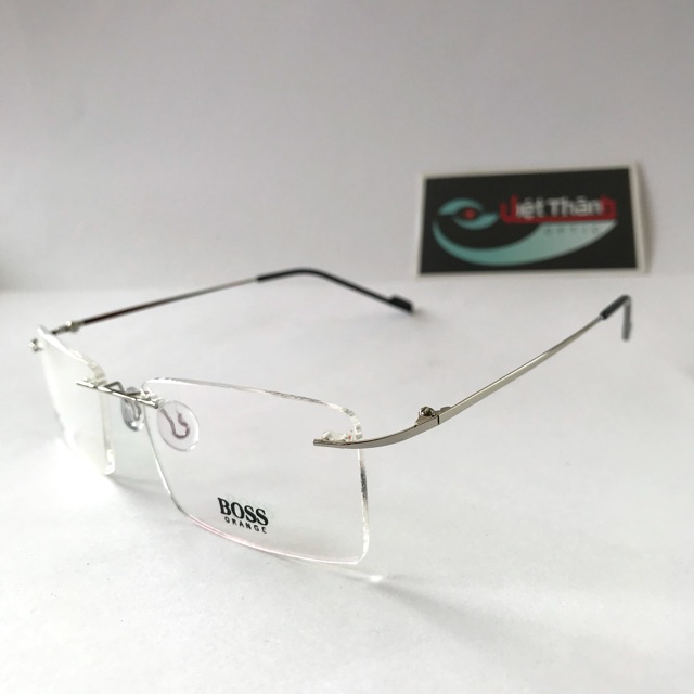 Mắt Kính O Độ Titan Siêu Không Khung Viền Lắp Được Mắt Cận