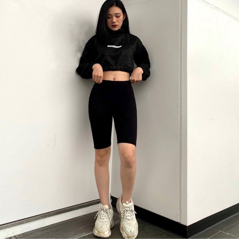 Quần legging thun ngố co dãn