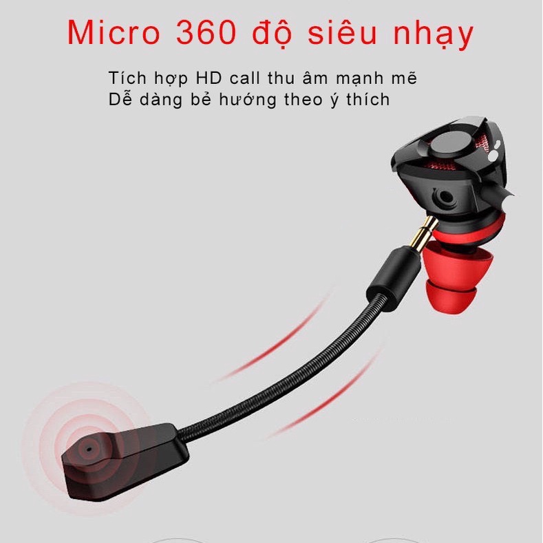 Tai Nghe Gaming In-Ear Có Mic Chống Ồn - Tai Nghe Game Thủ