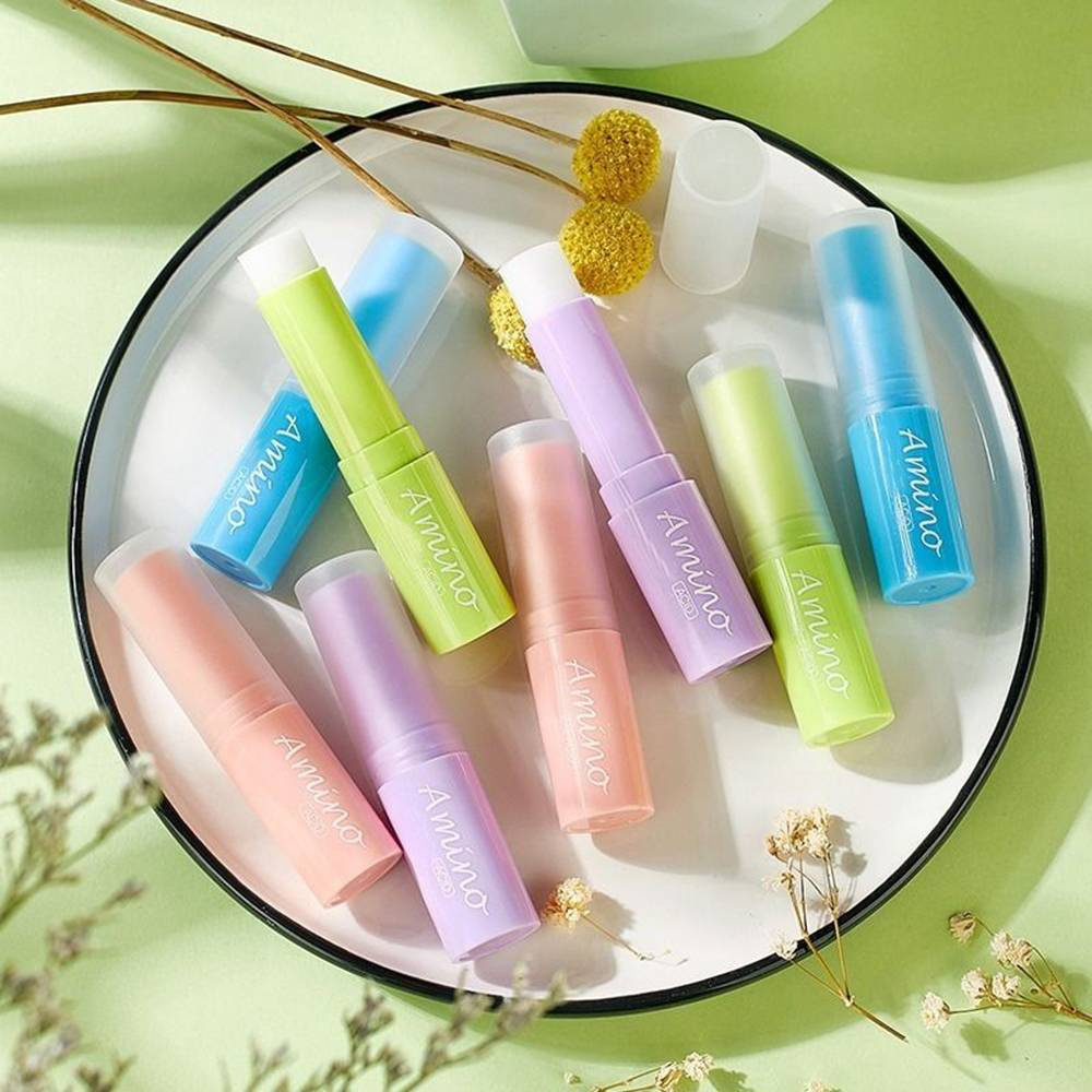 [Hàng mới về] Son dưỡng môi Amino chiết xuất việt quất/quả đào giữ ẩm nuôi dưỡng môi