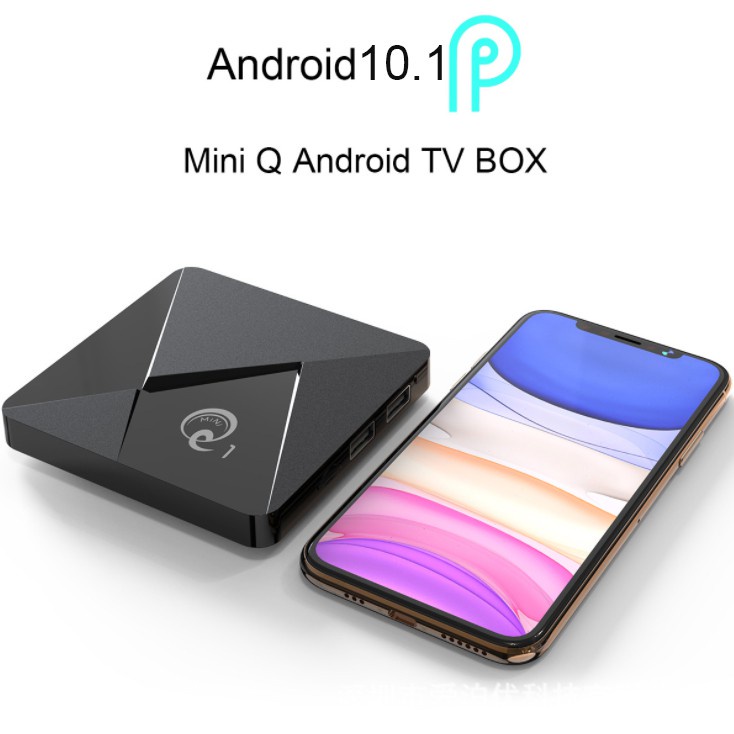 [CAO CẤP] Android tivi box MINI Q1 4/64GB android 10.1 Smart tv box