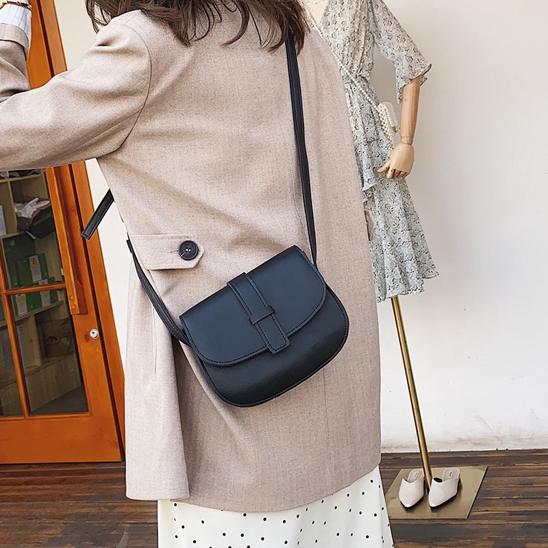 Túi Da Đeo Vai B1260 Màu Trơn Đơn Giản Thời Trang