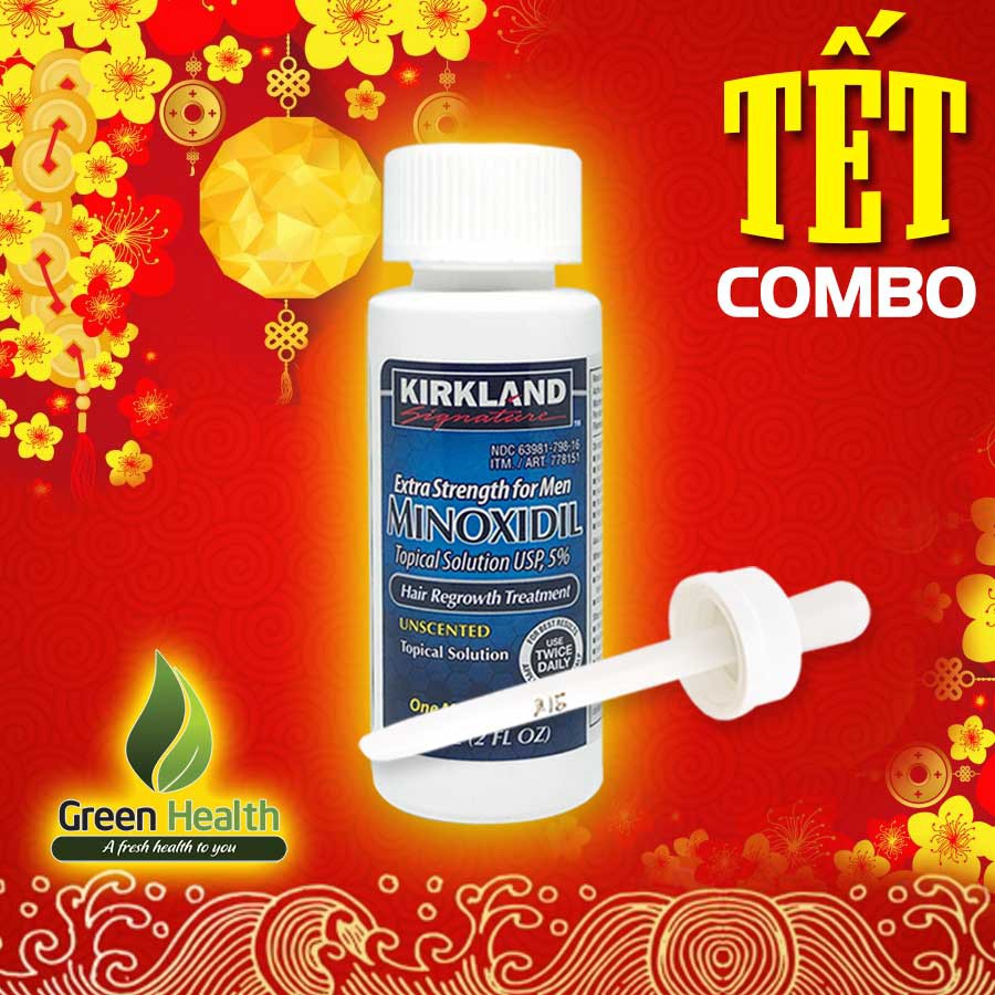 COMBO TÊT Dung dịch mọc râu Minoxidil 5%