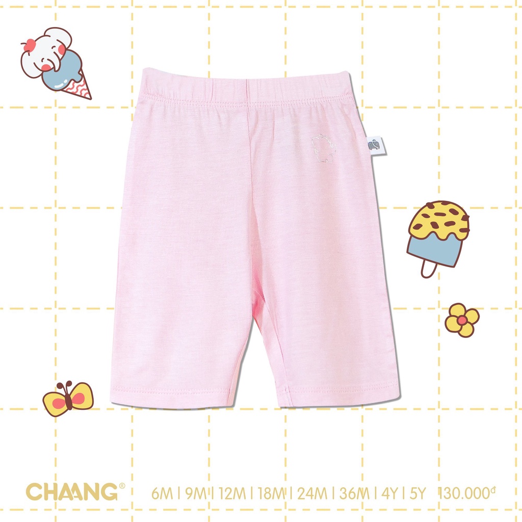 [CHÍNH HÃNG] Quần legging lửng trơn Summer bé gái Chaang