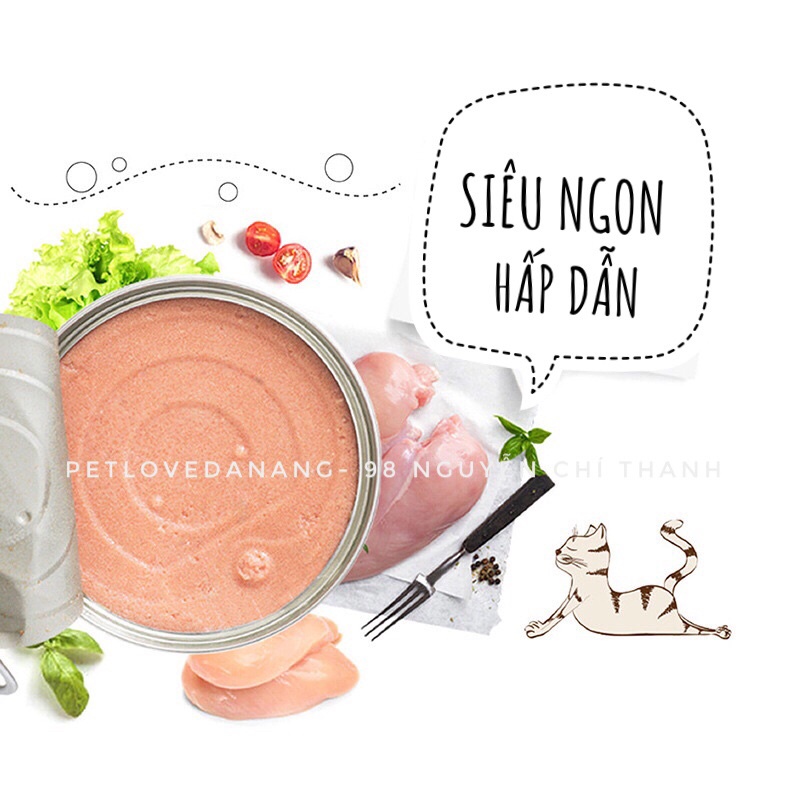 Pate wanpy 95g cao cấp dạng mousse hỗ trợ tăng cân cho mèo