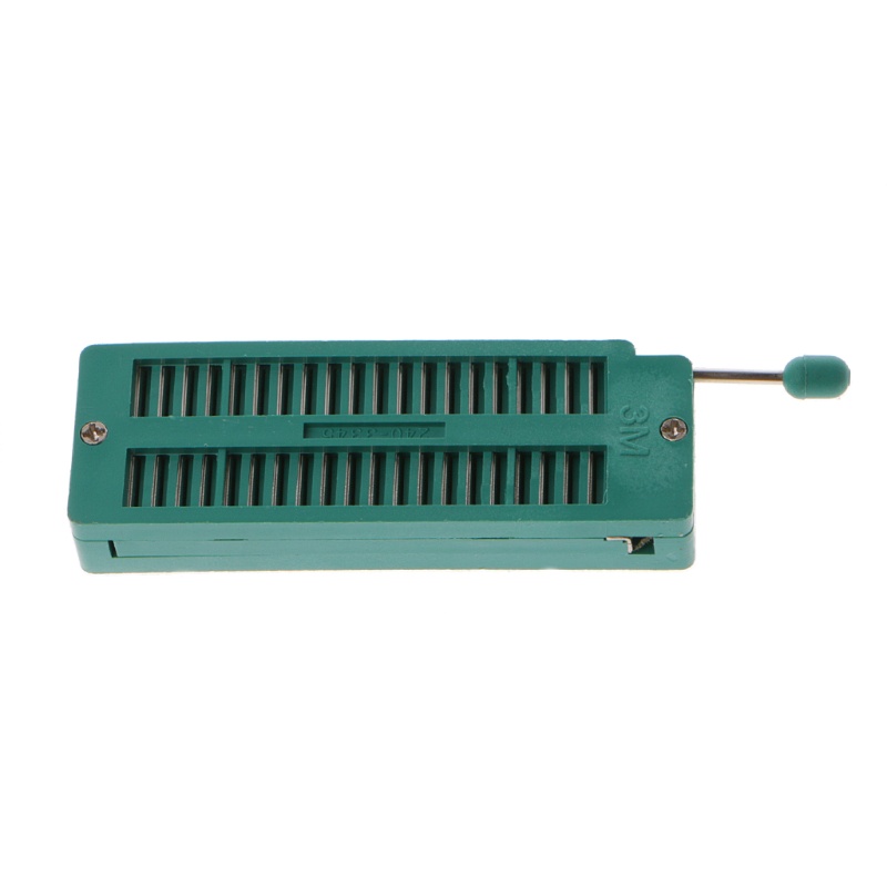 Ổ Cắm Kiểm Tra DIP Màu Xanh Lá 16 20 24 28 40 Pin 2.54MM