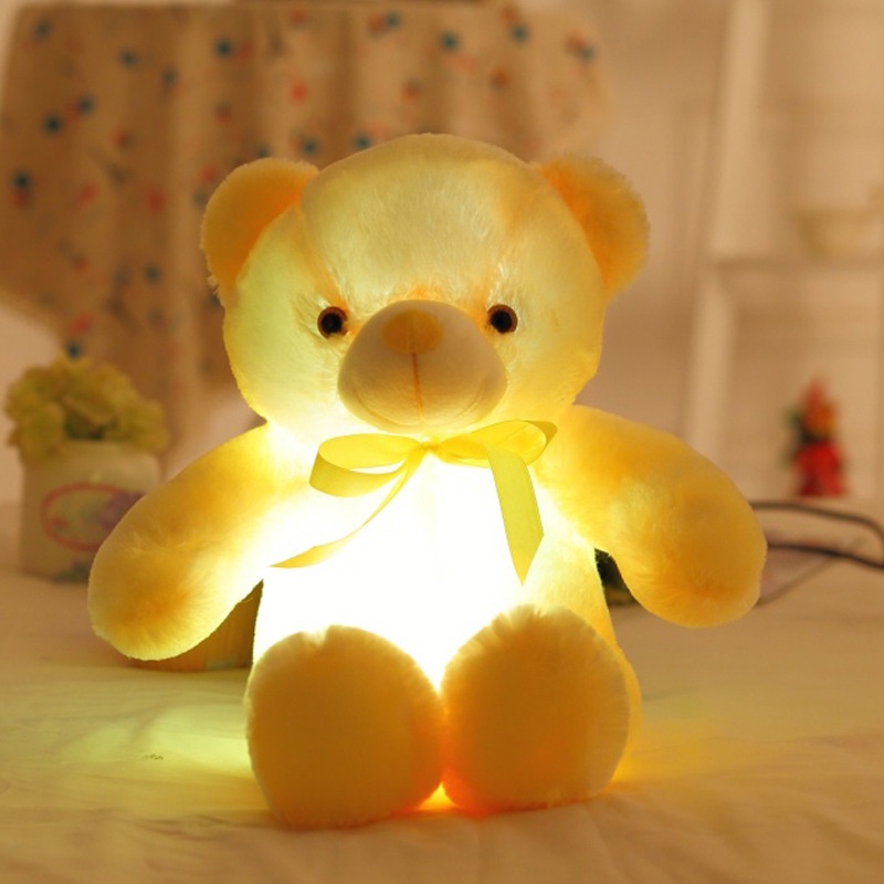 Gấu Teddy Nhồi Bông Có Đèn LED Phát Sáng 30CM