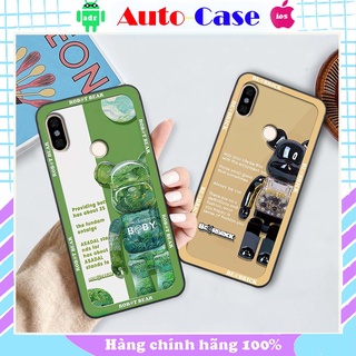 Ốp Xiaomi Redmi Note 5 / Note 6 / Note S2 in hình hoạt hình  gấu Bearbrick mới lạ, độc đáo, siêu hót