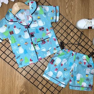 Set 3 bộ pijama cho bé trai và gái, chất kate Thái siêu mềm mịn 210k/3b