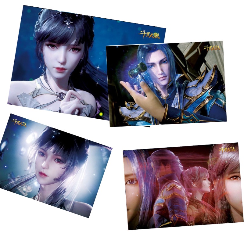 Set 8 tấm tranh Đấu La Đại Lục poster to bự A3 anime siêu chất áp phích