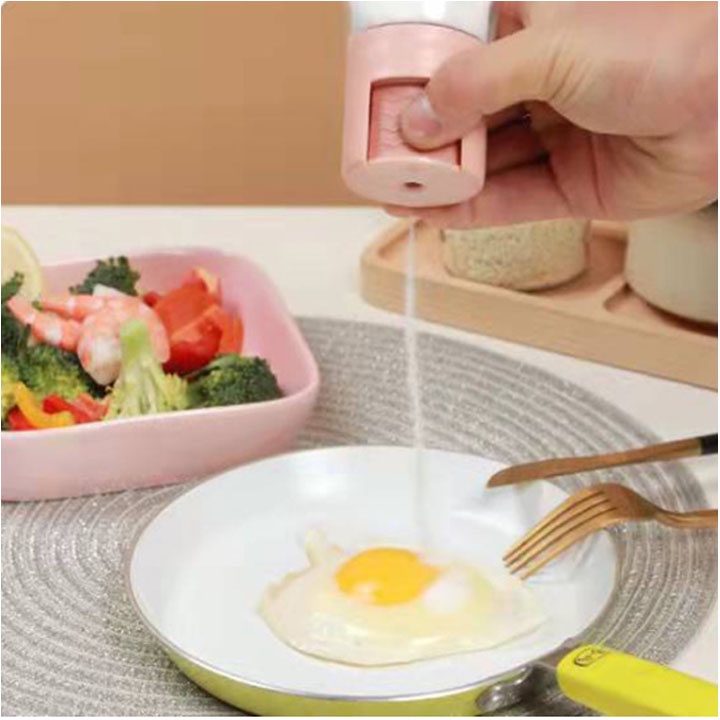 Lọ đựng gia vị, hũ gia vị thủy tinh, lọ rắc gia vị muối, hạt tiêu, mì chính 180ml tiện dụng, Dụng cụ nhà bếp thông minh