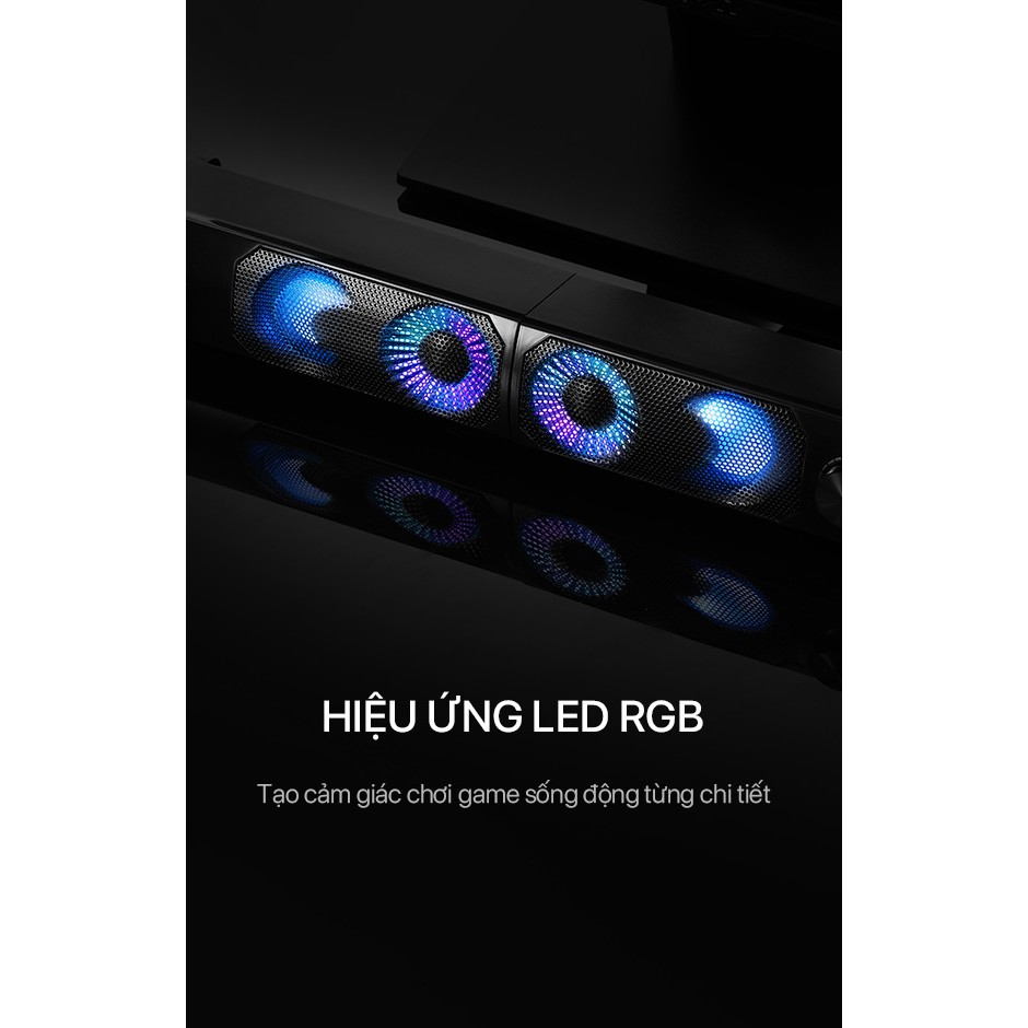 Loa Thanh SOUNDBAR ROBOT RS300 Kiểu Dáng Gaming Hiệu ứng LED RGB Công suất lớn 6W - BẢO HÀNH 12 THÁNG