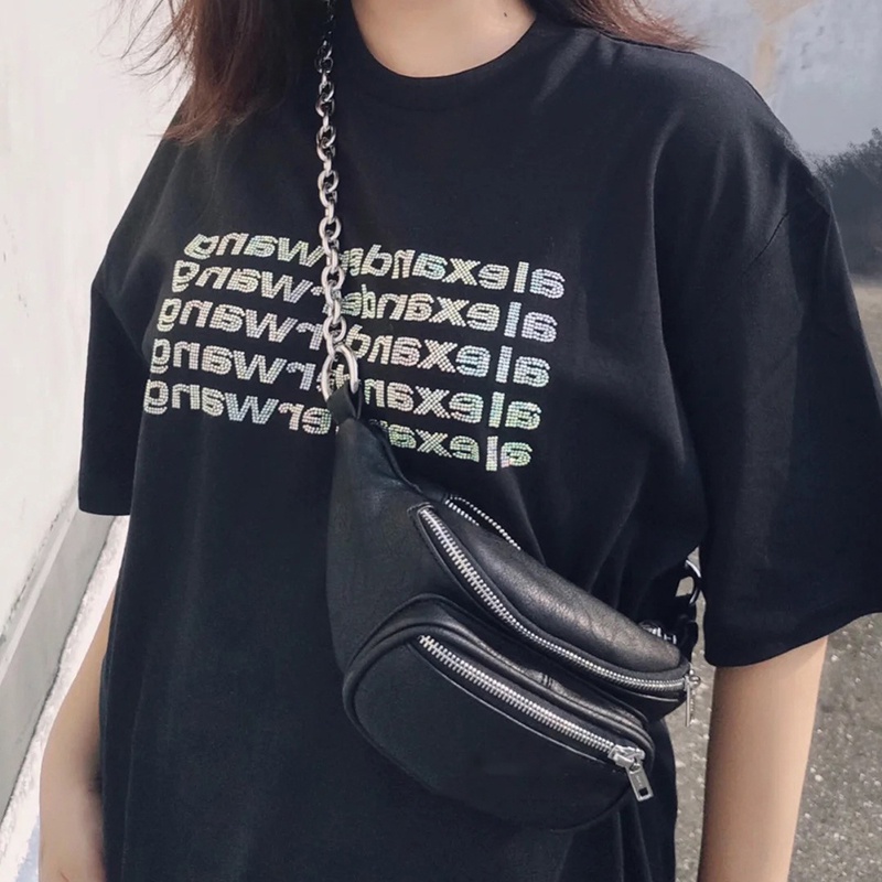 Túi đeo vai IELGY phối xích phong cách đường phố cho nữ