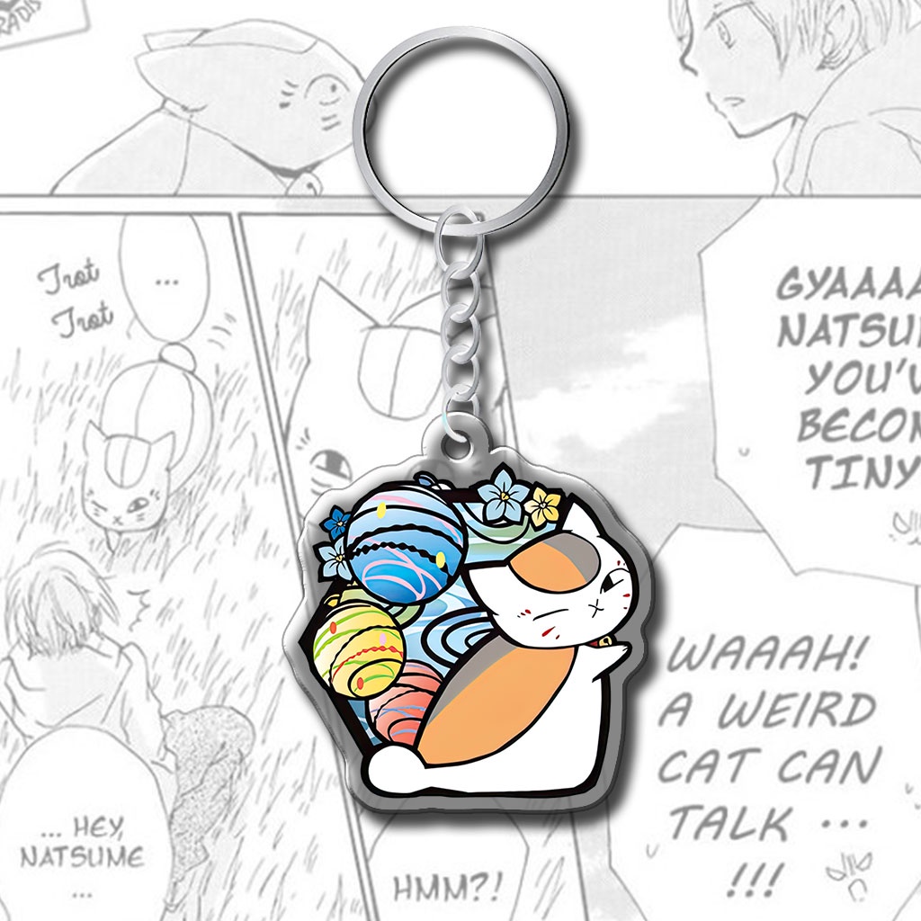 Mã QR in theo yêu cầu và móc khóa Thegioipuzzle Natsume Yuujinchou Hữu Nhân Sổ Nyanko Sensei đáng yêu
