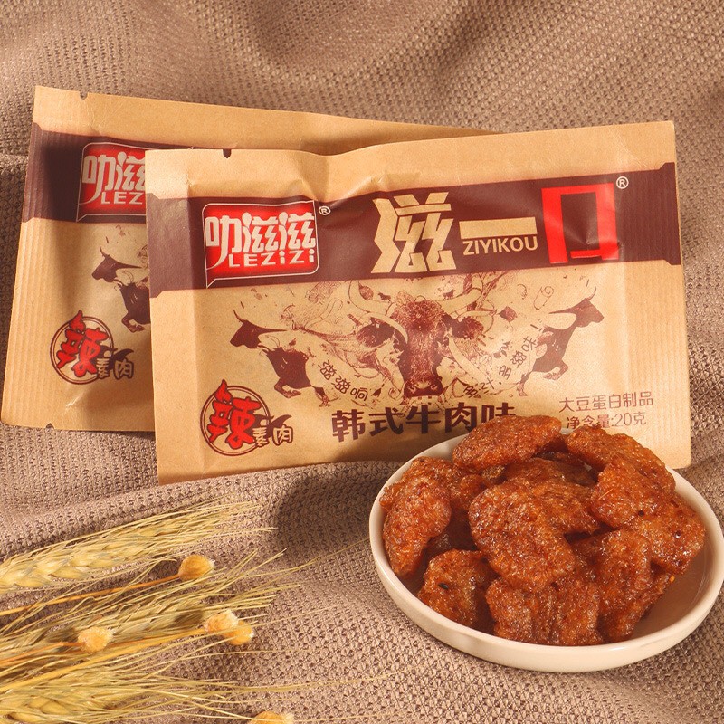 Thịt bò chay cay cay kiểu Hàn Quốc - snack chay gói 20g