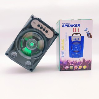 Loa bluetooth mini xách tay sành điệu 5W loại (vỏ gỗ)