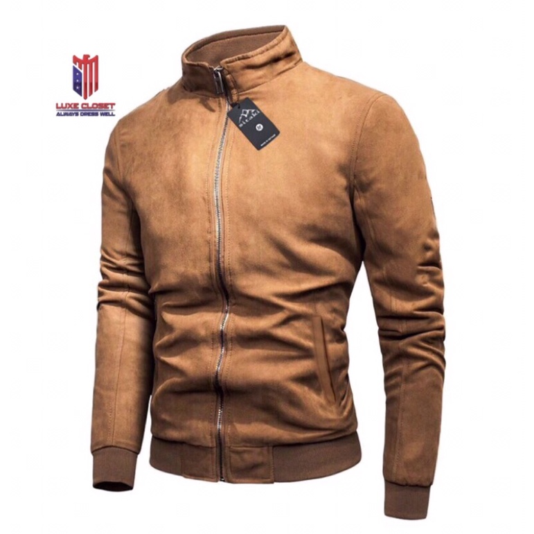 Áo Khoác Nam Da Lộn Lót Lông Mùa Đông Cực Đẹp ADL01