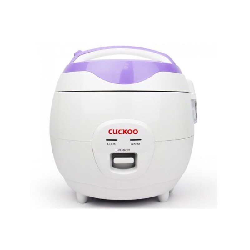 Nồi cơm điện Cuckoo CR-0671V 1L 500w ( Trắng Phối Tím)