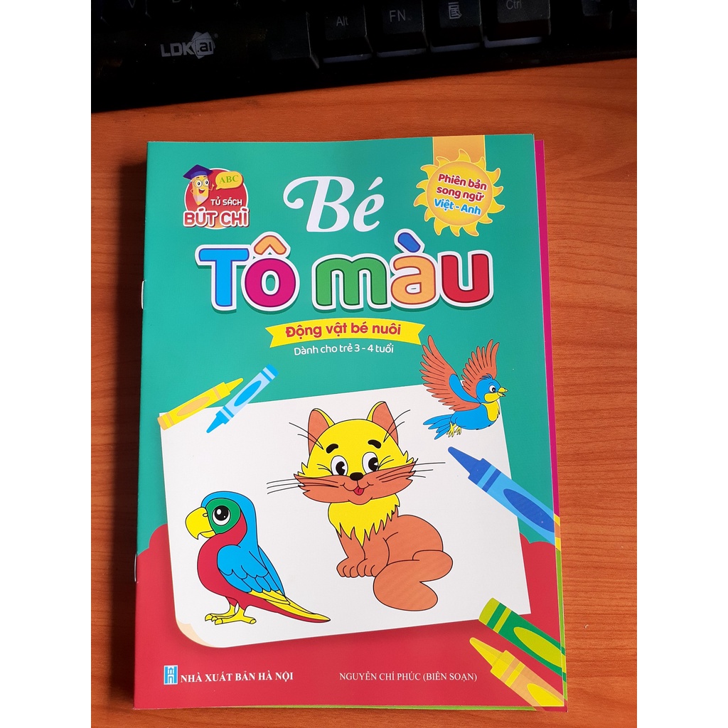 Sách - Bộ Tô Màu Cho Trẻ 3-4 Tuổi (8 Cuốn)