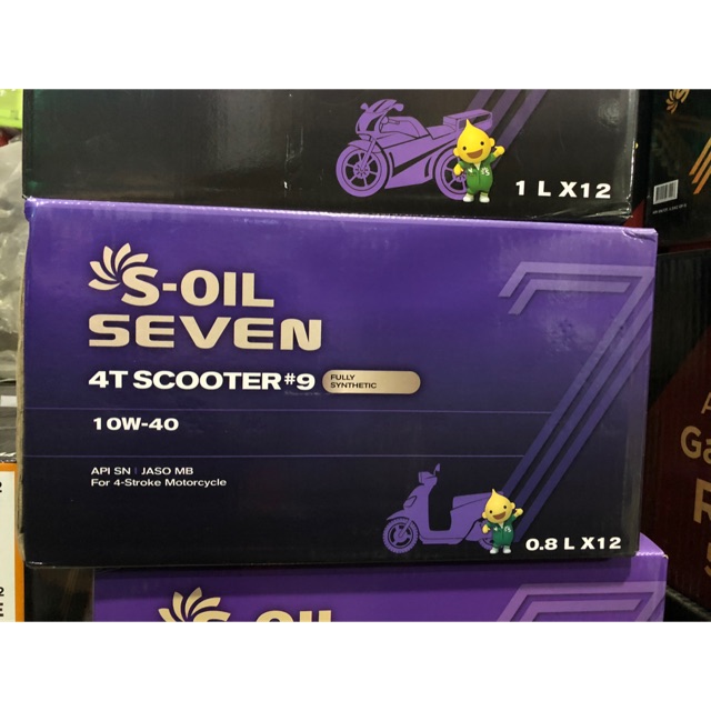 Thùng nhớt Tay Ga S-Oil 10W40 0,8L