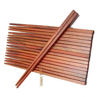 Đũa ăn gỗ Trắc đỏ đầu vuông