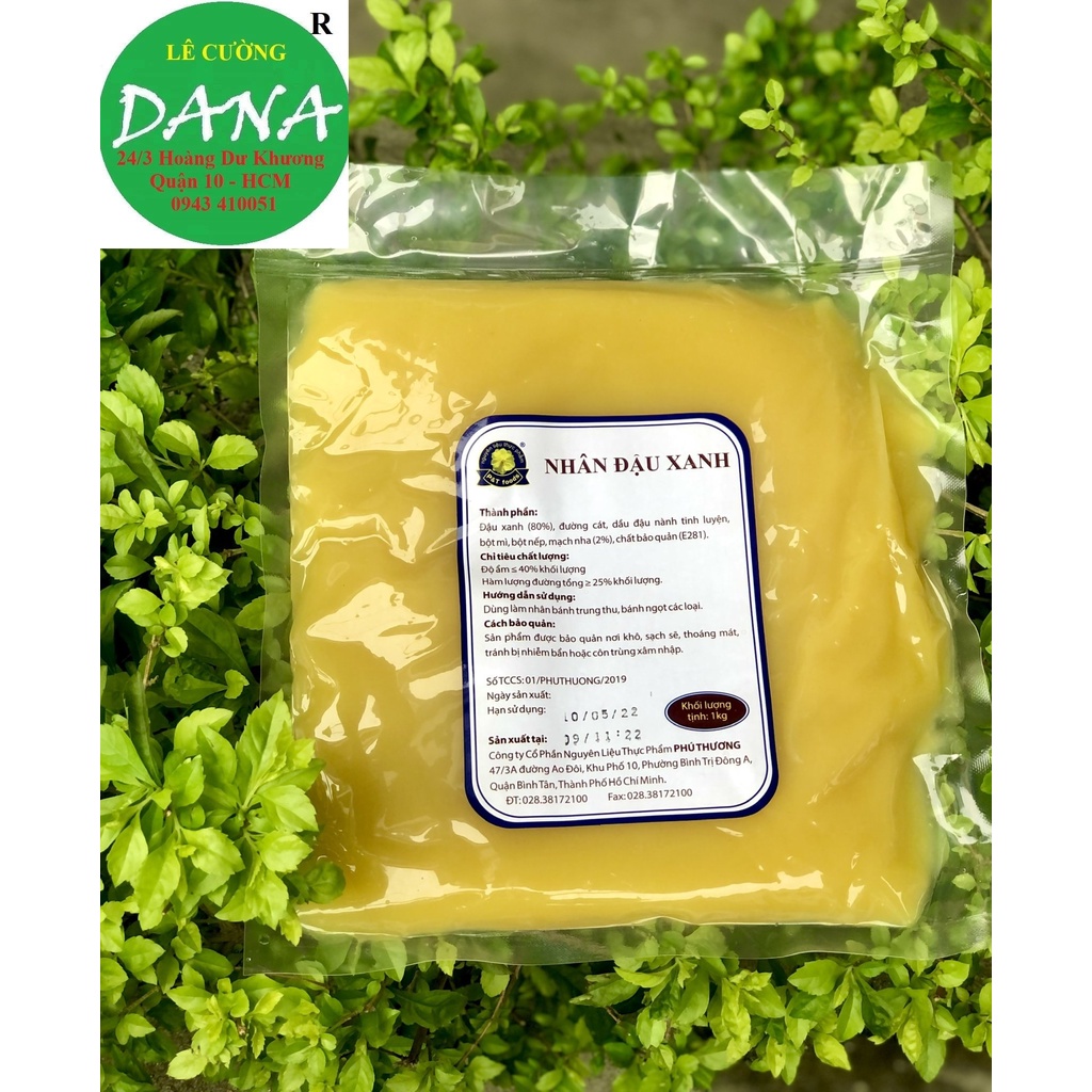 Nhân Trung Thu vị Đậu Xanh Phú Thương gói 1kg